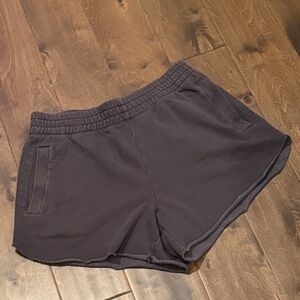 Aerie Dark Gray Fleece Athletic Shorts